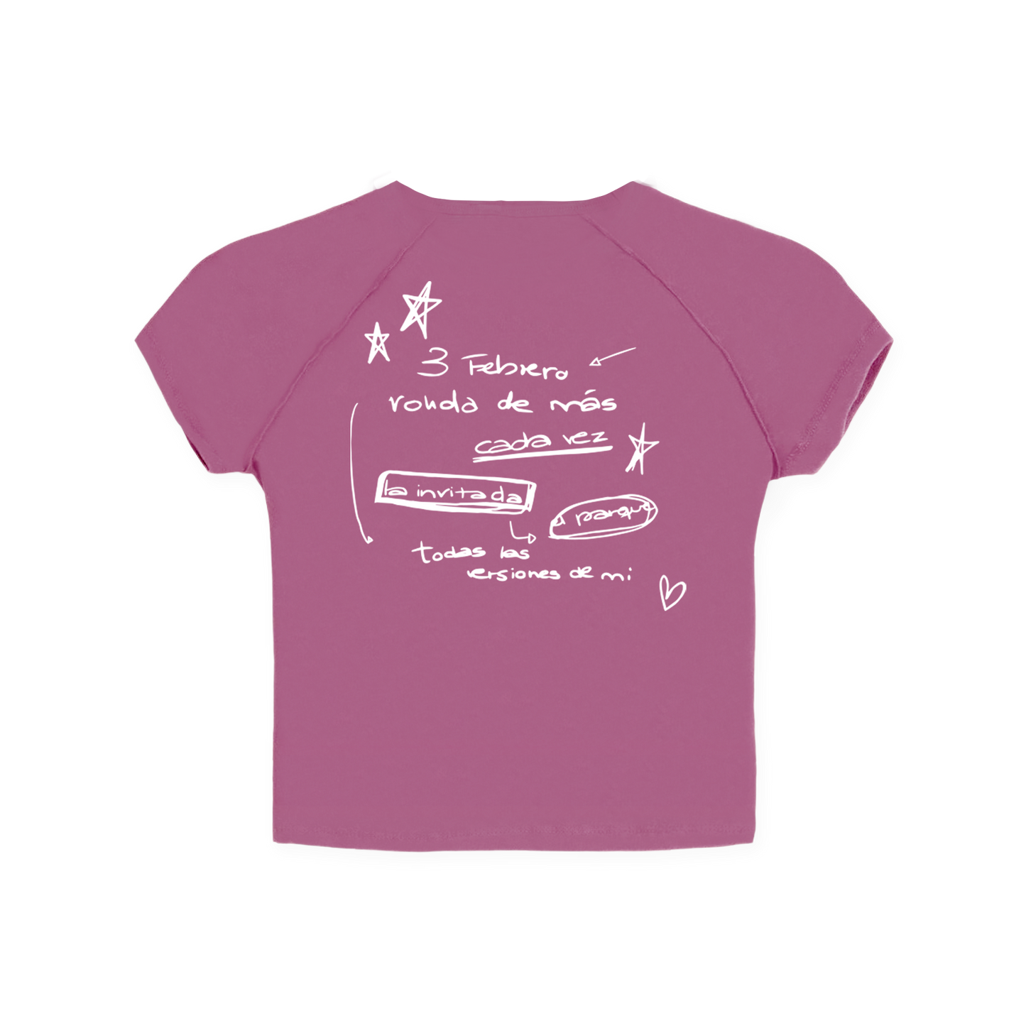 Crop Top Tracklist la libreta rosa